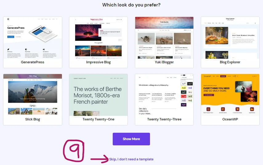 Which look do you prefer to your website or skip it