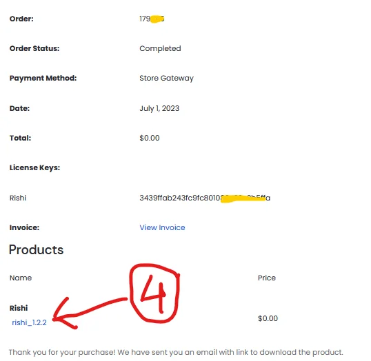 The first method, Downloading the link to the Rishi theme